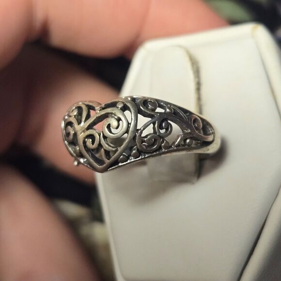 Vintage sterling silver ring sz 7.5 - Picture 3 of 6